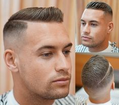 Mens Short Tapered Haircut, Crew Cut Men, Haircut Names, Ivy League Haircut, Military Hair, High And Tight Haircut, Side Part Haircut, Military Haircut, Short Undercut