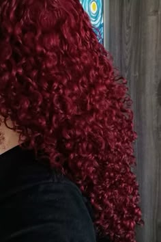 Red Curled Hair, Curly Cherry Red Hair, Red Curly Hair Aesthetic, Curly Red Hair Aesthetic, Burgundy Hair Curly, Red Curly Hair Black Women, Cherry Red Curly Hair, Dark Red Curly Hair, Burgundy Curly Hair