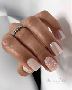 Simple Spring Nails, Kutek Disney, Milky Nails, Colorful Nails, Nail Sets, Bride Nails, Spring Nail