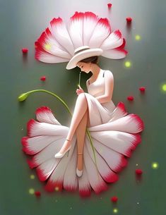 Arte Peculiar, Love Animation Wallpaper, Girl Flower, Female Art Painting, Art Gallery Wallpaper, Painting Of Girl, Girly Art Illustrations