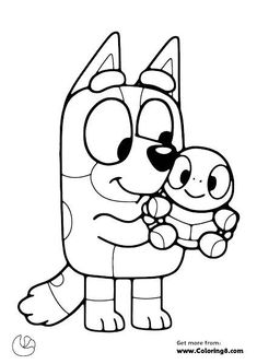 the cartoon character person hugging his baby in front of an adult coloring pages, coloring sheets,