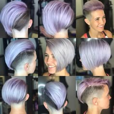 Hairstyleology | Flickr Edgy Undercut, Pixie Bob Hairstyles, Choppy Bob Hairstyles, Faded Hair, Short Hair Undercut, Edgy Hair, Penteado Cabelo Curto