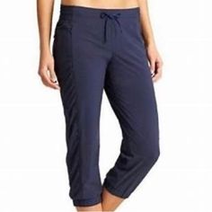 New Never Worn Athleta Lightweight Navy Capri Pants. Perfect For Summer! Drawstring Waist. Zip Pockets. Flattering Side Ruching. Casual Navy Activewear Long Pants, Navy Athleisure Pants For The Gym, Navy Athleisure Pants For Gym, Navy Athleisure Pants For Sports, Navy Athleisure Bottoms For Gym, Casual Capris For Sports, Navy Casual Yoga Pants, Navy Athleisure Pants For Yoga, Navy Athleisure Yoga Pants