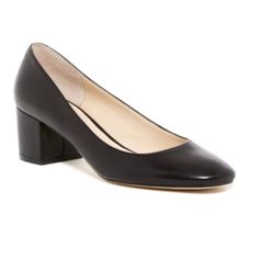 Nice Work Pump. Black Leather Material: Leather Heel Height: 2" Round-Toe Slip-On Lightly Padded Foot Bed Wrapped Block Heel Work Pumps, Size 11 Heels, Marc Fisher, Leather Material, Leather Heels, Shoes Women Heels, Block Heels, Heel Height, Fashion Inspo