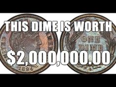 two different types of dimes with the words, this dime is worth $ 2, 000