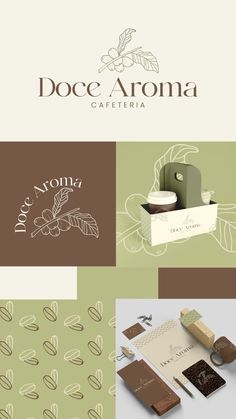 the logo for doce aromaa, a cafe and restaurant in cape town