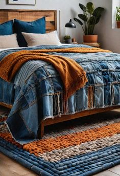 36 Cozy Earthy Bedroom Designs to Inspire Your Oasis Earthy Room Aesthetic, Earthy Room, Designer Bed