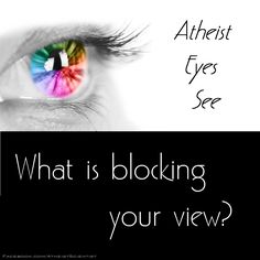 an eye with the words, what is blocking your view?