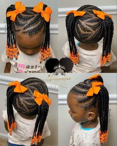 Toddler Girl Braid Styles With Beads, Sky Hairstyle, Kiddie Hairstyles, Girl Braided Hairstyles, Kids Braids With Beads, Hairstyles With Beads, Toddler Braided Hairstyles, Toddler Braids, Black Kids Braids Hairstyles