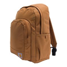 Carhartt 25L Classic Laptop Backpack: Includes a large exterior pocket, made stronger with Rain Defender durable water repellent. Providing you with the flexibility to bring this pack along for any task. Carhartt 25L Classic Laptop Backpack 13-in X 18-in X 8-in Carhartt Brown Backpack Polyester | B000053621199 Brown Backpack, Alligator Boots, Buckaroo Boots, Cowboy Boots Square Toe, Ostrich Boots, Brown Backpacks, Roper Boots, Boot Pulls, Boots Square Toe