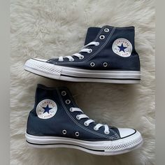 New With Box Blue Color Size 6.5 Swag Shoes Converse, Blue Converse Aesthetic, Dark Blue Converse, Dark Blue Sneakers, Navy Blue Converse, Royal Blue Sneakers, Cute Converse Shoes, Converse Aesthetic, Cute Converse