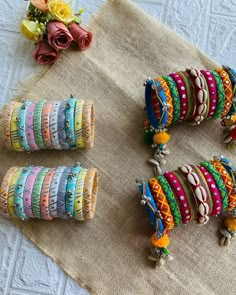 #pinterest #businesswoman #banglebraceletsdiy #braceletsforwomen #womeninbusiness #womenswear #diy #liketkit #pinterestideas #like #etsy Bangles Ideas, Silk Bangles, Clay Flower Jewelry, Diy Bangle Bracelets, Diy Jewellery Designs, Unique Bangle