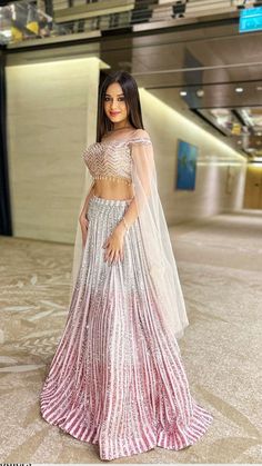 Lehenga Choli For Women, Choli For Women, Party Wear Lehenga Choli, Lehenga Designs Simple, Jannat Zubair, Indian Wedding Wear, Indian Lehenga