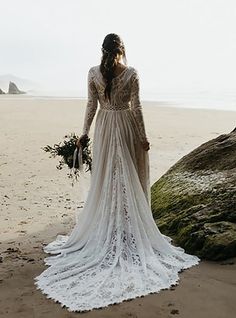 Church Wedding Dress, Ivory Bridal Gown, Boho Plus Size, Beach Wedding Dresses, Sheer Wedding Dress, Boho Wedding Dress Lace, Lace Beach Wedding Dress, Ivory Bridal, Wedding Boho