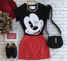 Mickey Mouse Disneyland, Miki Mouse, Disney Park Outfit, Minnie Outfit, Disney Wear, Outfit Disney, Mickey Mouse Outfit