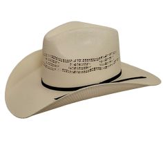 The Cody Straw Cowboy Hat is the perfect way to add an elegant touch of panache to any ensemble. Crafted from ivory Bangora tycoon, this sophisticatedly structured straw hat features a two cord band and breathable holes for a lightweight, luxuriously comfortable fit. American Hat Makers, Leather Cowboy Hats, Anthony Anderson, Straw Cowboy Hat, Viola Davis, Quality Hats, Cowboy Hat, Outdoor Wear, Hat Sizes