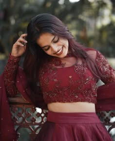 Modest Lehenga Blouse Designs, Party Wear Skirt And Top Indian, Wedding Reception Dress Indian, Kerala Engagement Dress, Long Skirt Top Designs, Onam Outfits, Kerala Saree Blouse Designs, Long Skirt And Top, Simple Lehenga