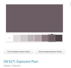 the color scheme for an interior paint palette