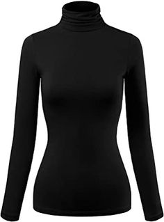 Future Clothes, Slim Fit Top, Solid & Striped, Basic Long Sleeve, Womens Basic, Turtle Neck Top, Gossip Girl, Comfy Outfits, Workout Tops