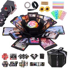 an assortment of different types of cards and accessories