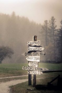 there are many signs pointing in different directions