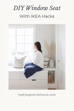 A step by step tutorial of DIY IKEA window seat with storage. This is window seat built by hacking IKEA Nordli drawer units. It is so affordable that we got the whole window seat built-ins done for under $500!