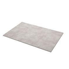 a large white rug on top of a white floor with no one in it's place