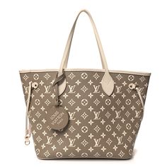 This is an authentic LOUIS VUITTON Empreinte Monogram Spring In The City Neverfull MM in Kaki, Beige, and Cream. This pre-owned luxury tote is part of the Louis Vuitton Spring 2022 “Spring in the City” collection. The tote is crafted of kaki and beige monogram embossed calfskin leather. The bag features leather handles and polished gold-tone hardware with four side laces for cinching. The top is open to a spacious beige microfiber interior with a hanging zipper pocket. Lv Purses And Handbags, Spring In The City, Lv Purse, Louis Vuitton Totes, Louis Vuitton Empreinte, Louis Vuitton Damier Azur, Neverfull Mm, Louis Vuitton Damier Ebene, Louis Vuitton Shoulder Bag