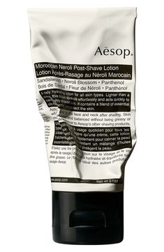 Aesop Moroccan Neroli Post-Shave Lotion | Nordstrom Aesop Products, After Shave Lotion, Skin Lotion, Botanical Oils, Male Grooming, Daily Moisturizer, After Shave, Organic Beauty, All Skin Types