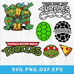 teenage mutant ninja turtles svg, png, dxf eps - brings lv