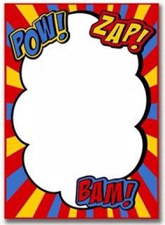 a pop art poster with the words pow zap in red, yellow and blue