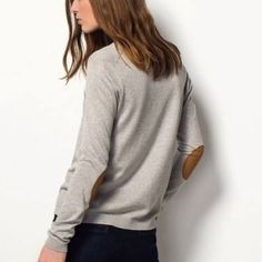 Brand New 100% Cashmere Elbow Patches No Longer Make This Style Sweater With Elbow Patch, Leather Elbow Patches, Patch Sweater, Massimo Dutti Women, Elbow Patch Sweater, Elbow Patch, Elbow Patches, Canary Islands, Sweater Women