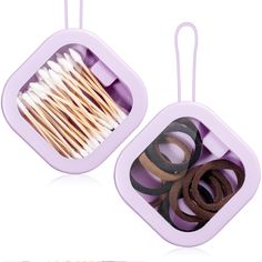 PRICES MAY VARY. Package Contains: the package come with 2 pieces of hair tie organizers, meet your daily storage needs and will not take too much place, looks delicate and cute to decorate and organize your desk Quality Materials: our bobby pin containers are made of ABS material with TPE handle, sturdy and reliable, not easy to fade, deform or break, can serve you for a long time to store different small items Intimate Design: the desktop organizer is designed with a press switch to prevent fa Hair Accessories Organizer, Hair Tie Organizer, Closet Storage Accessories, Tie Organizer, Hair Tie Holder, Tie Holder, Tie Organization, Accessories Organizer, Organizing Hair Accessories