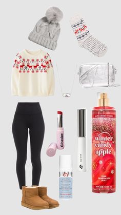 Christmas Fits For School, What To Wear On Christmas Day, Christmas Preppy Outfits, Christmas Aesthetic Clothes