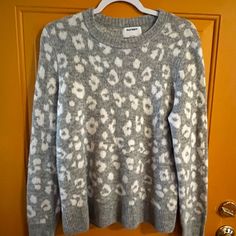 Thicker Material, Super Warm! Nwot. Red Cable Knit Sweater, Gray Cheetah Print, Fox Sweater, Leopard Print Sweater, Blue Knit Sweater, Solid Sweaters, Large Sweaters, Long Sleeve Knit Sweaters, Sweater Grey