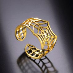 Spiderman Noir, Witch Rings, Couple Jewelry, Ring Collection, Rings Gold, Unisex Ring, Halloween Accessories, Men's Jewelry Rings, Estilo Boho