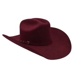 A true Texana essential, the Cowboy Felt Hat Texas Shape in burgundy boasts an impressive presence that commands attention. Meticulously handcrafted in the heart of Leon, Gto, this hat showcases 50X quality felt, offering a luxurious blend of softness and durability. The classic crown styling is complemented by a sleek belt-felt hatband, elegantly dyed to match the hat's body. Handmade in León, Gto. 50X Quality Wool Felt 4 1/2" Brim 4 1/2" Crown Matching Belt-Felt Hatband Texas Shape Modelo: JB-RC50XBURGUNDY Hat Men Outfit, Red Cowboy Hat, Texas Shape, Country Accessories, Maroon Hat, Showmanship Jacket, Polo Wraps, Felt Cowboy Hats, Show Jackets