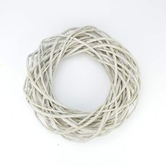 a round white rope on a white background