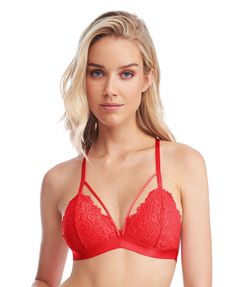 PRICES MAY VARY. [DELICATE EVERYDAY BRALETTE] - Effortless, daily elegance is easy to achieve with Jenny Jen wireless lace bralettes. Crafted with ultra-soft lace, camisole straps, and a wide bottom band, these are sure to be your go-to style for comfort and support. [UNLINED, UNPADDED, WIRELESS] - These bralettes are designed to provide an effortless, natural look. Created to provide that timeless shape, these bralettes will provide the perfect amount of support while maintaining a barely-there Deep V Bra, Strappy Bralette, Lounge Lingerie, Comfortable Bras, Everyday Bra, True Red, Womens Bras, Wireless Bra, Women Lace