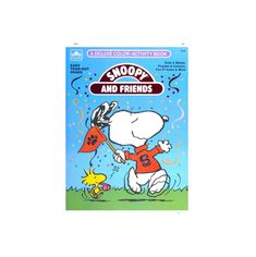 snoopy and friends sticker book on a white background with the words snoopy and friends