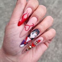 Sailor Moon Acrylic Nails, Sailor Moon Nails Acrylic, Sailor Moon Nails, Moon Nails, Baby Nails, Christmas Nails Easy, Nail Time