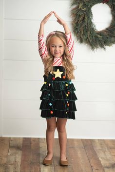 Candy Cane Candy Cane Dress For Women, Candy Cane Outfit Kids, Playful Christmas Party Dresses, Playful Long Sleeve Christmas Dress, Cute Green Holiday Dress, Sleeveless Ruffled Holiday Dress, Fitted Christmas Holiday Dress With Ruffles, Fitted Christmas Dress With Ruffles, Winter Holiday Dress With Ruffles