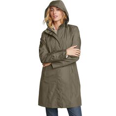 Protect yourself from the elements in this stylish, yet functional women's Eddie Bauer trench coat.Finding the perfect fit and size for women's clothing requires basic measurements of your chest, waist, hips and inseam. Use this guide to learn more about sizing and everything Kohl's has to offer in women's fashion. StormRepel® DWR Finish: Sheds moisture so it doesn't soak in Two-way front zip with storm flap Long sleeves Adjustable, removable hood 2 exterior pockets, 1 interior pocketFIT & SIZIN Utility Waterproof Raincoat For Spring, Spring Utility Waterproof Raincoat, Casual Long Waterproof Raincoat, Utility Weatherproof Raincoat For Fall, Fall Workwear Weatherproof Raincoat, Fall Weatherproof Raincoat For Work, Utility Raincoat For Fall And Rainy Weather, Functional Weatherproof Raincoat For Fall, Functional Fall Weatherproof Raincoat