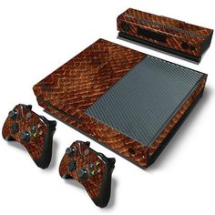 an image of a video game console and controller skins for the sony ps3 system