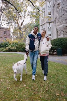 Vogue and Kith Collaborate Again—This Time With a Collegiate Collection | Vogue Couple Fits, Friend Poses Photography, Matching Couple Outfits, Men Fashion Casual Outfits, Streetwear Men Outfits, Couple Outfits