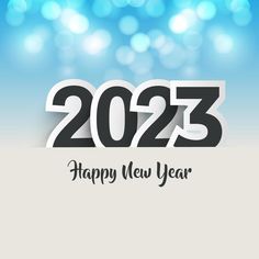 a happy new year greeting card with the number 205