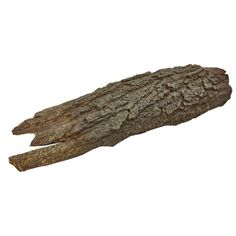 a large piece of tree bark on a white background