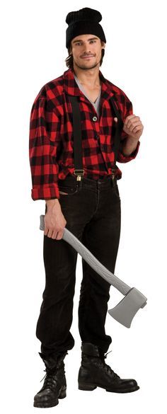 Lumberjacks, Costume Ideas, Lumberjack Costume, Easy Mens Halloween Costumes, Men'S, Red Riding Hood Costume, Woodsman Costume, Mens Wolf Costume, Costumes ... Stick Man Halloween Costume, Woodsman Costume, Easy Mens Halloween Costumes, Lumberjack Costume, Inexpensive Halloween Costumes, Cool Couple Halloween Costumes, Punny Halloween Costumes, Make Up Diy, Riding Hood Costume