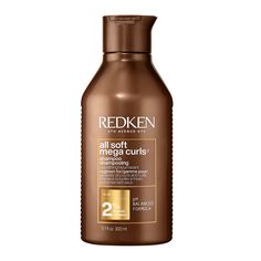 Redken's All Soft Mega Curls Sulfate-Free Shampoo gently cleanses and moisturizes severely dry, curly and coily hair. This nourishing shampoo hydrates, smooths, and leaves hair with a soft and shiny finish. Nourishes hair leaving curls looking visibly healthier and less damaged. Vegan formula: no animal derived ingredients. Improves manageability. Curl Enhancing Shampoo, Extremely Dry Hair, Conditioner Curly Hair, Redken All Soft, Curl Conditioner, Curl Shampoo, Shampoo For Curly Hair, Nourishing Shampoo, Moisturizing Conditioner