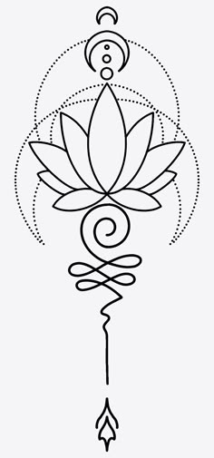 a black and white drawing of a flower